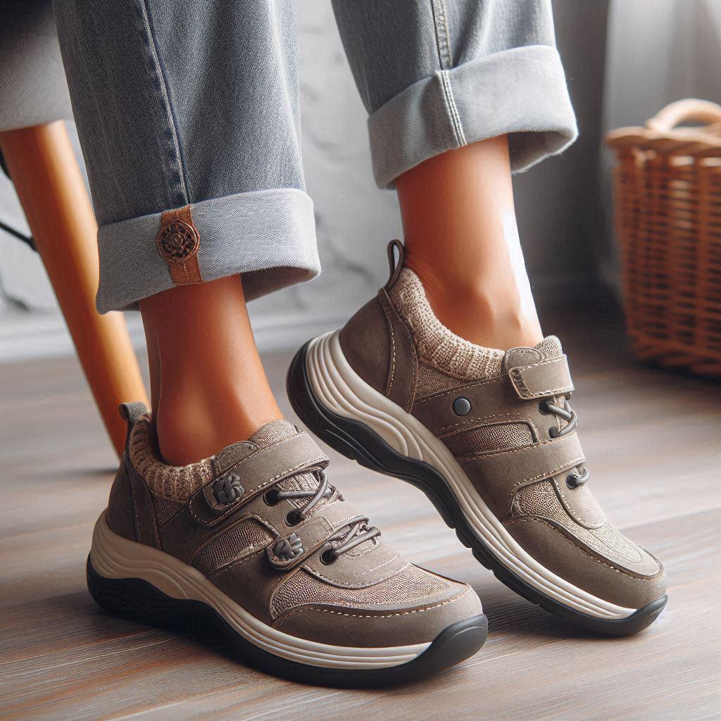 Chaussures orthopédiques décontractées en maille respirante et légère pour femme - Pour la marche, le sport - Antidérapantes - Pour l'entraînement, la gym, le jogging, Noir , 39.5 EU Chaussures orthopédiques décontractées en maille respirante et légère pour femme - Pour la marche, le sport - Antidérapantes - Pour l'entraînement, la gym, le jogging, Noir , 39.5 EU