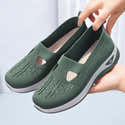 Chaussures Femme Orthopédiques Décontractées En Maille - Respirantes, Légères, Broderie Florale - Pour Fitness, Jogging - 2