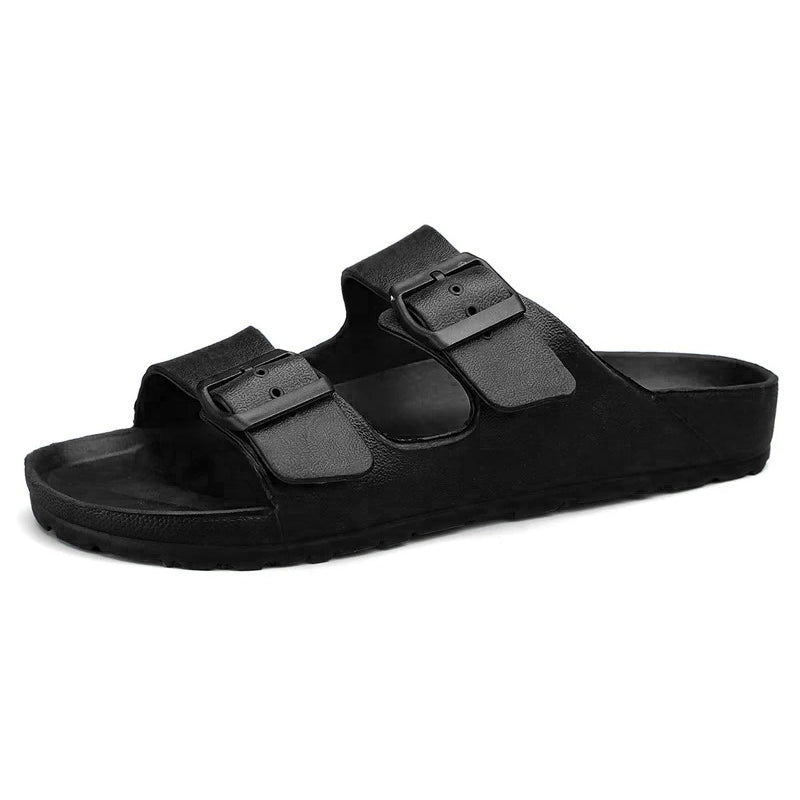 Claquette orthopédique homme à deux brides réglables - Blanc / 37