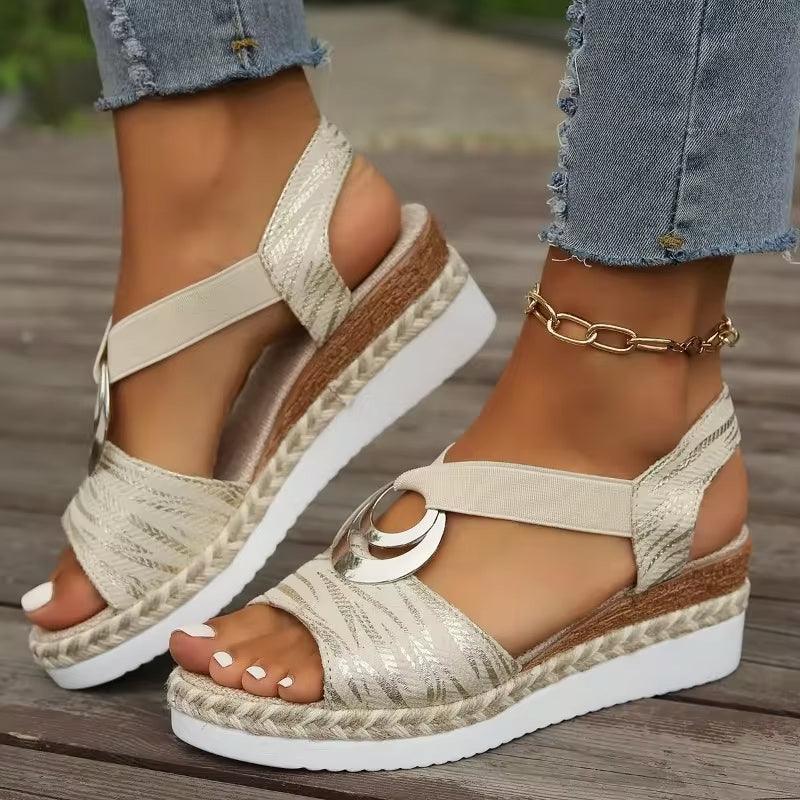 Sandales Femme Été Chaussures Antidérapantes Respirantes Et Nu-Pieds Bohême Bout Ouvert Avec Talon Plateforme Comfy Semi Trailer Sandales Orthopedique Pas Cher Tongs De Plage Sandales Femme Été Chaussures Antidérapantes Respirantes Et Nu-Pieds Bohême Bout Ouvert Avec Talon Plateforme Comfy Semi Trailer Sandales Orthopedique Pas Cher Tongs De Plage