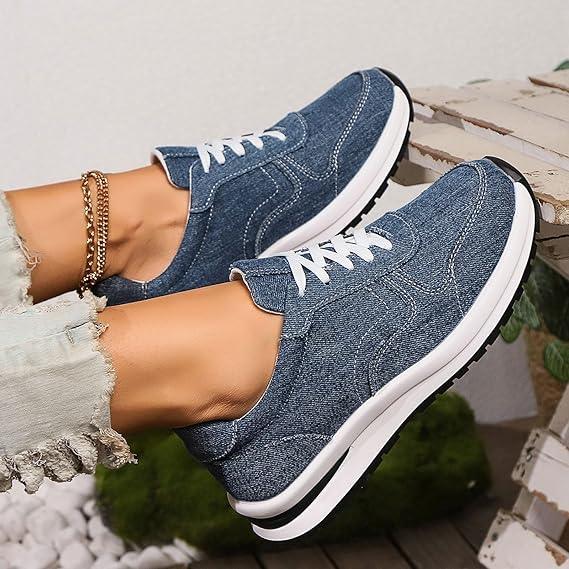 Chaussures Orthopédiques Tendances en Denim Femme - Confort Orthopédique
