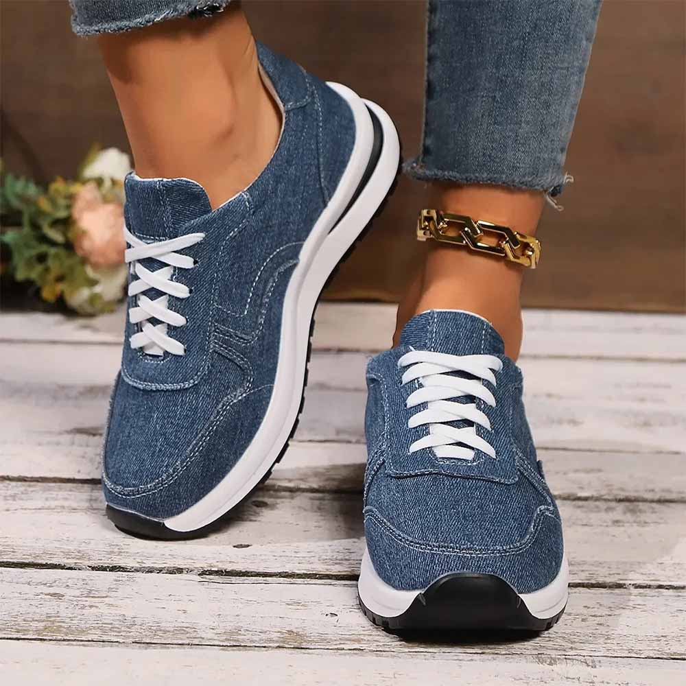 Basket en jean femme - 38 / Bleu marine