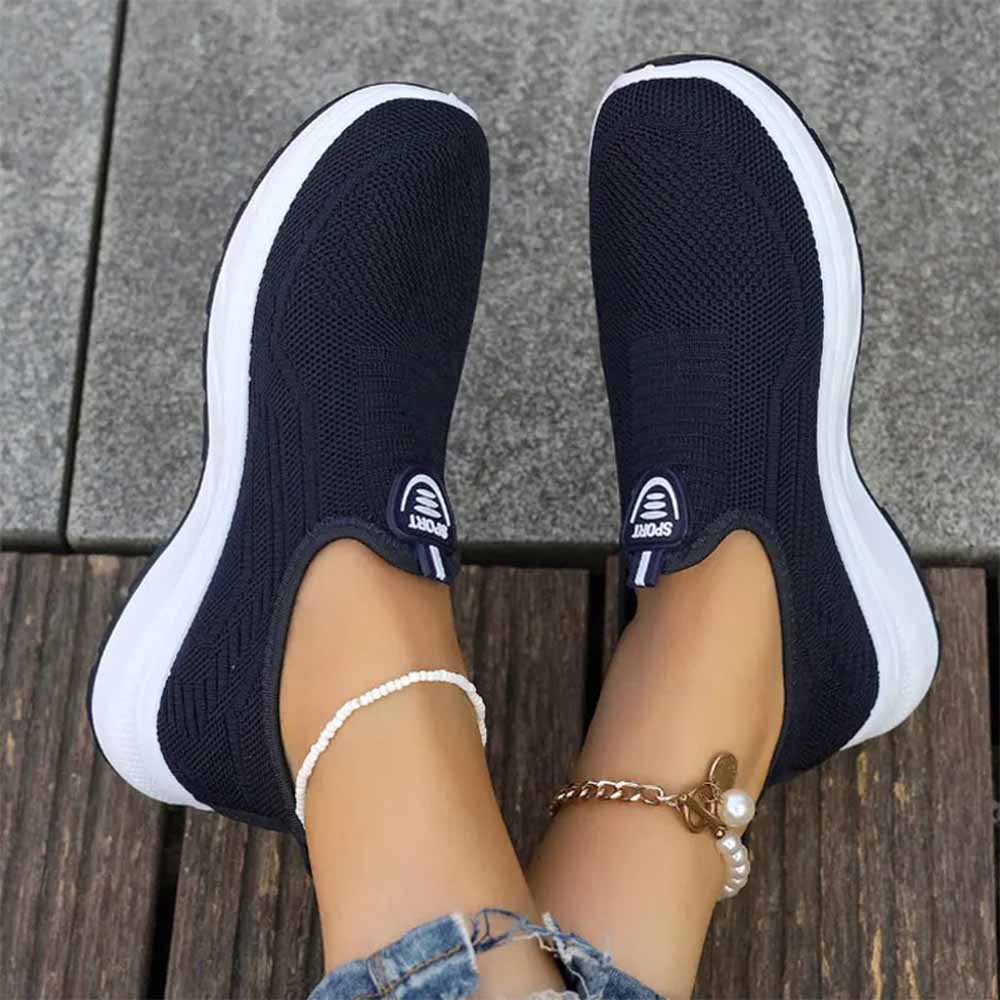 Basket à enfiler femme - 38 / Bleu marine