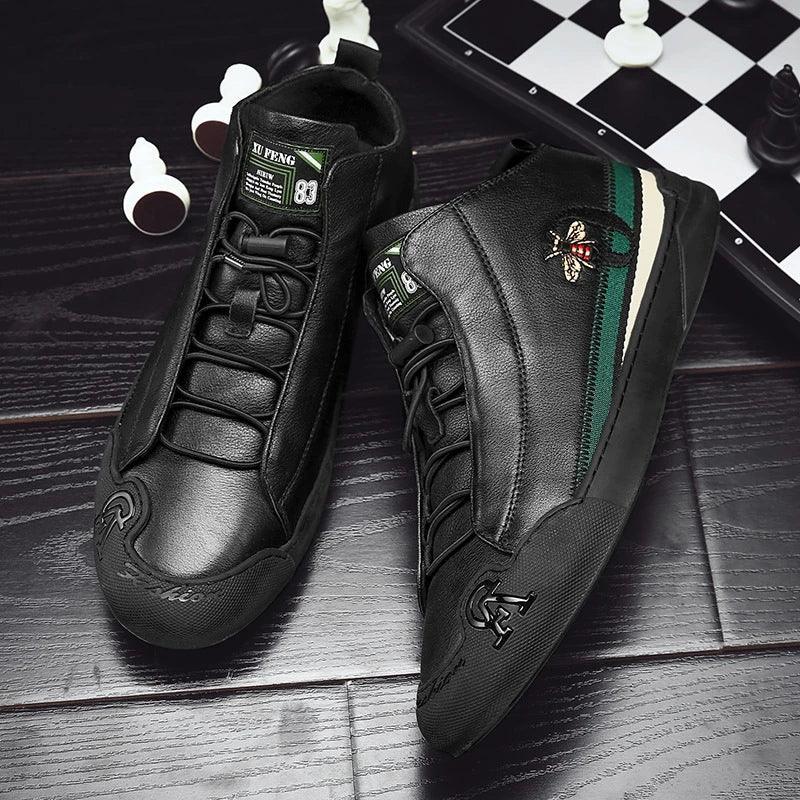 Chaussures en cuir décontractées pour hommes - Patree Confort Orthopédique