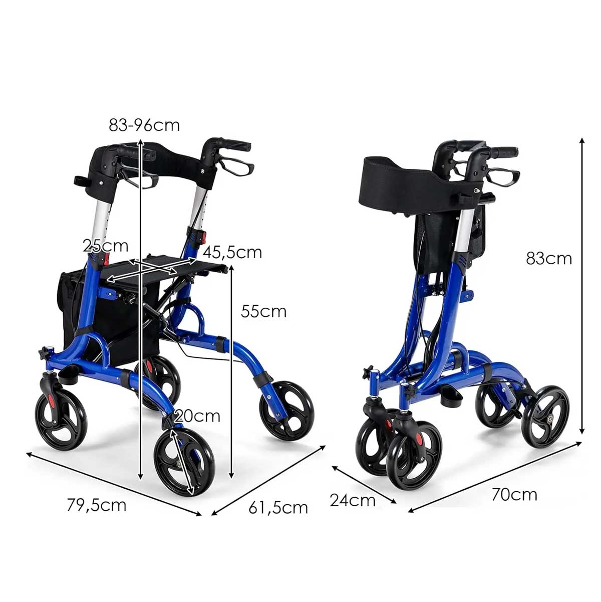 Déambulateur Rollator Tout-Terrain Ultra Léger
