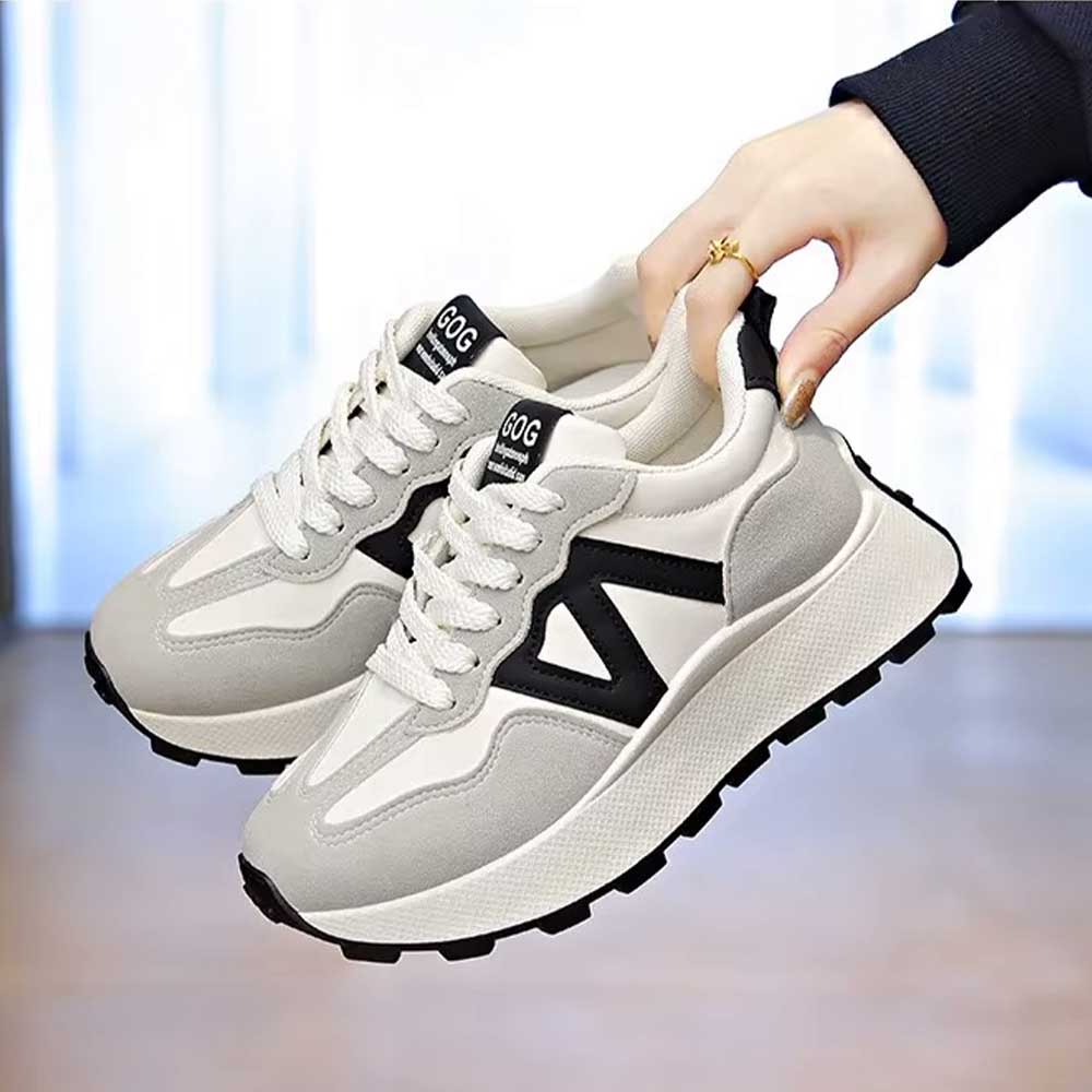 Grosses baskets pour femmes - Argent / 42