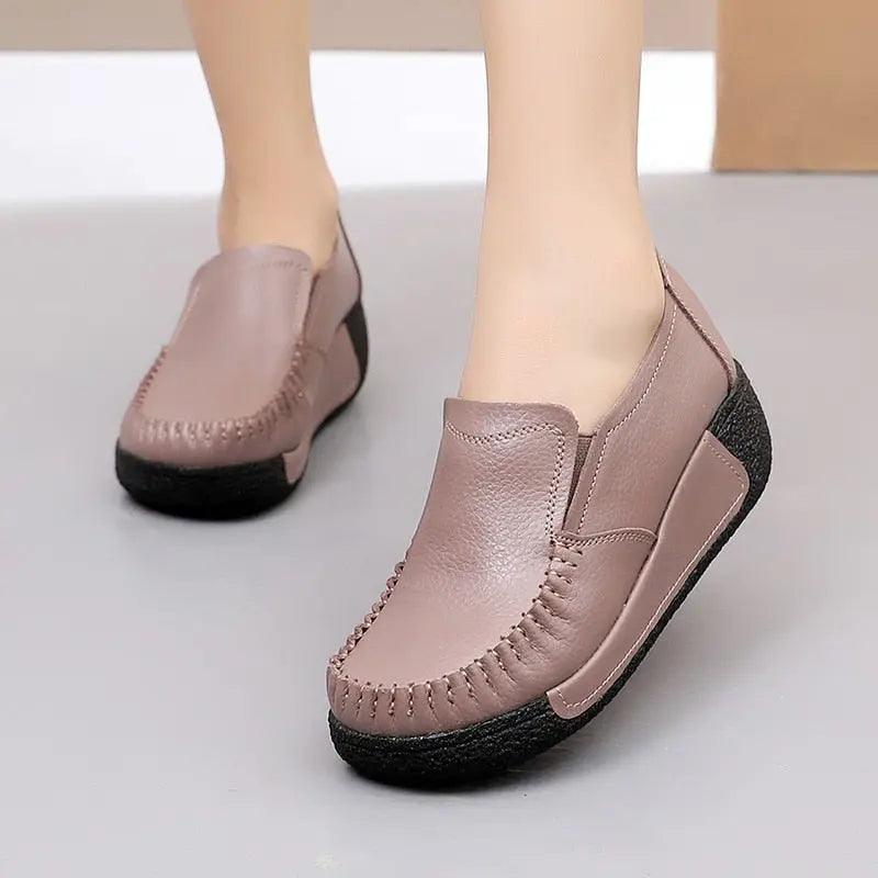 Mocassins à plateforme Orthopédiques pour Femme Confort Orthopédique