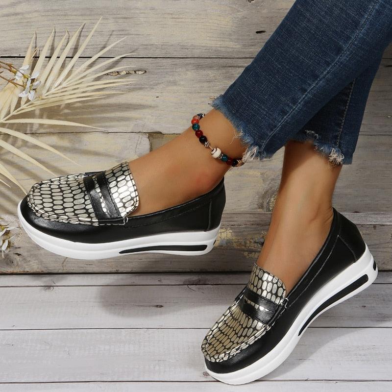 Chaussures orthopédiques compensées décontractées pour Femmes - Zenko Confort Orthopédique