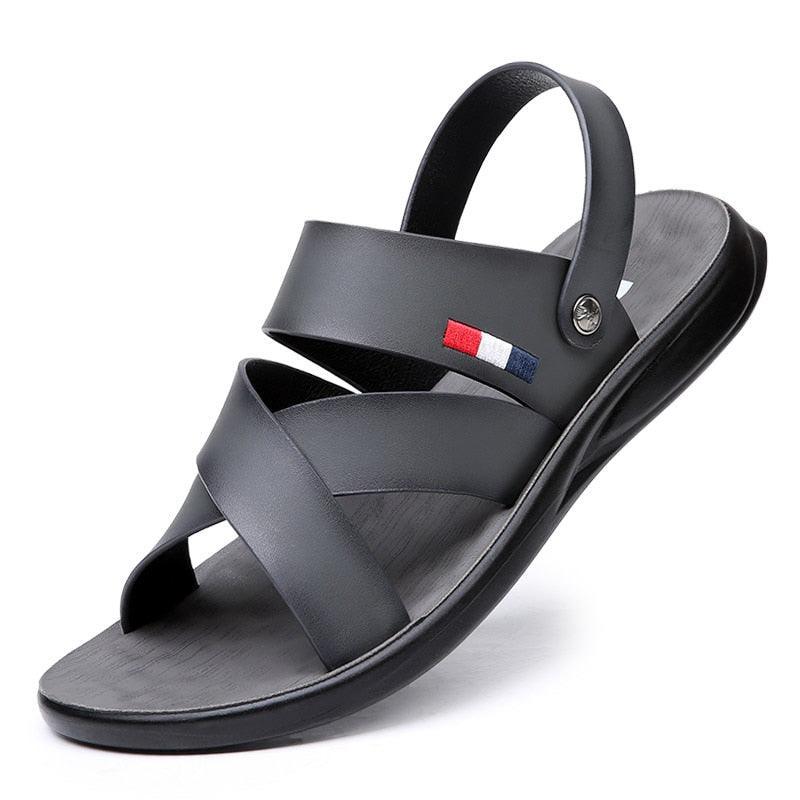 Sandales en cuir , à l'extérieur pour hommes - Gentel Confort Orthopédique