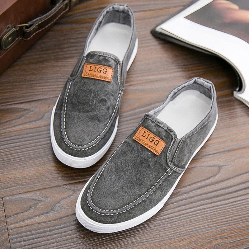 Chaussures décontractées respirantes en toile et Denim pour hommes - Jappy Confort Orthopédique