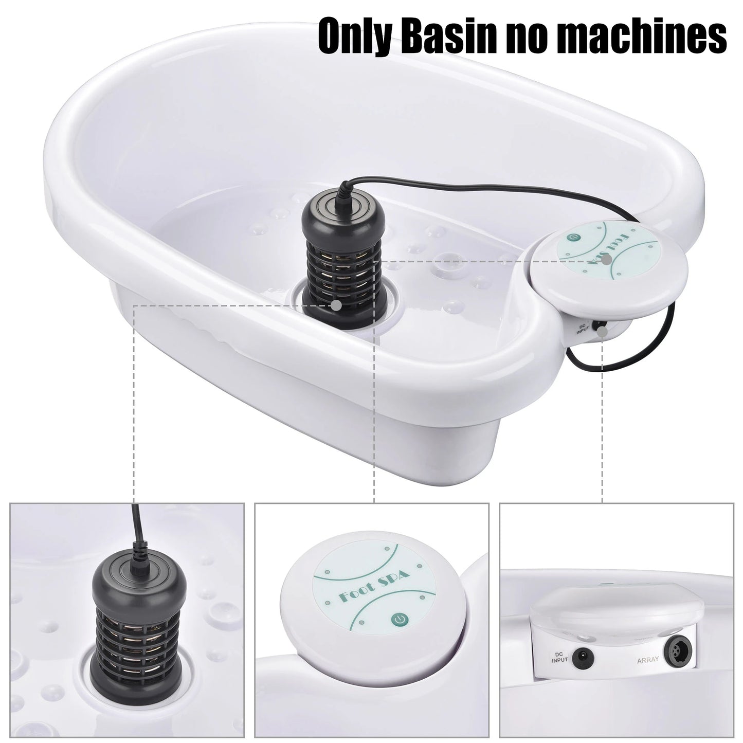 Bain de pied - Spa relaxant avec vibrations et ionisation