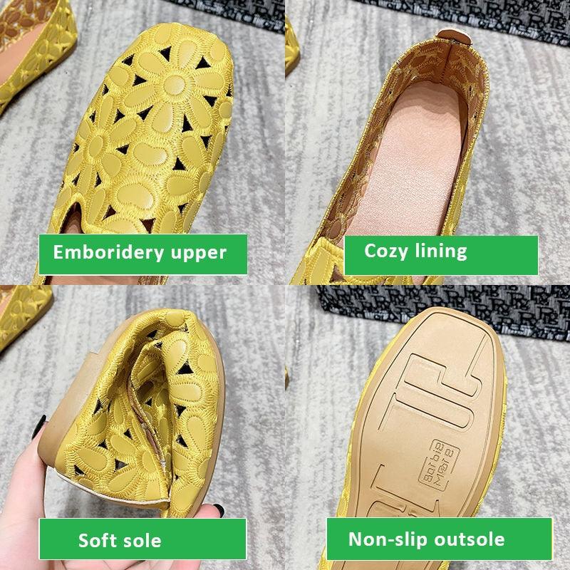Chaussures orthopédiques d'été à bout carré pour femmes - Umita Confort Orthopédique