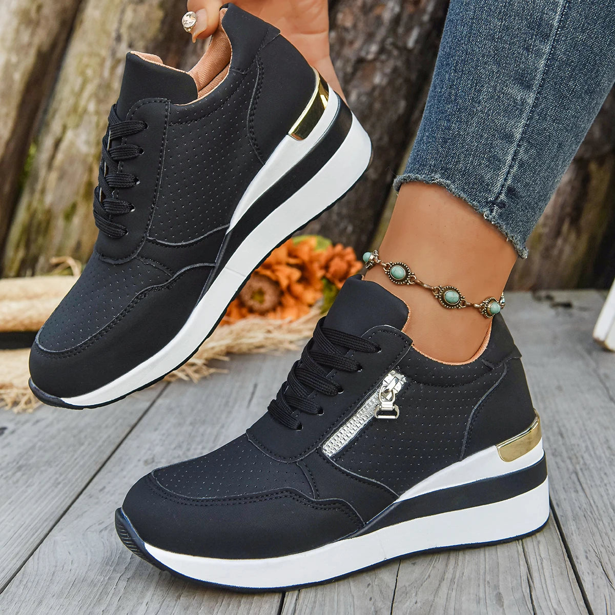 Basket orthopédique femme - Sneakers légères à semelle antidérapante