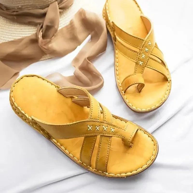 Sandales Orthopédique Femme Élégante Tongs Confort Orthopédique