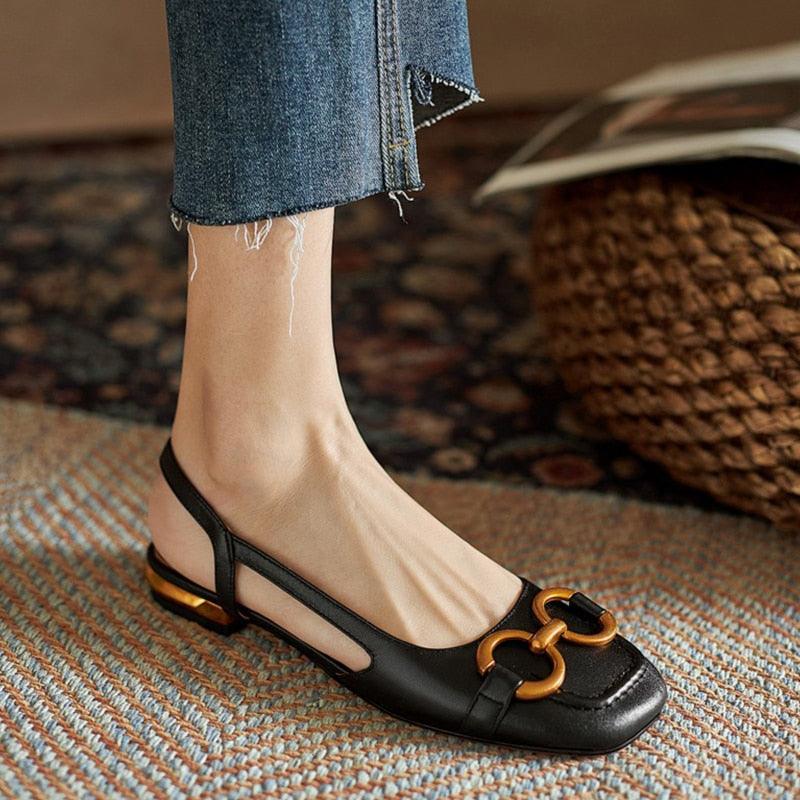 Sandales à Talons Bas pour Femme - Zenya Confort Orthopédique