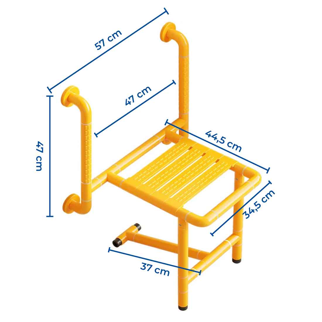 Siège de Douche Mural Escamotable - Image 6