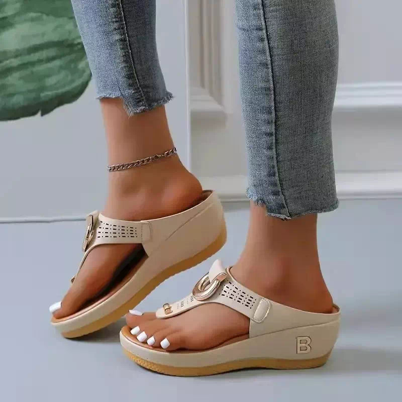 Tongs orthopédiques femmes modernes et élégantes - 37 / Black