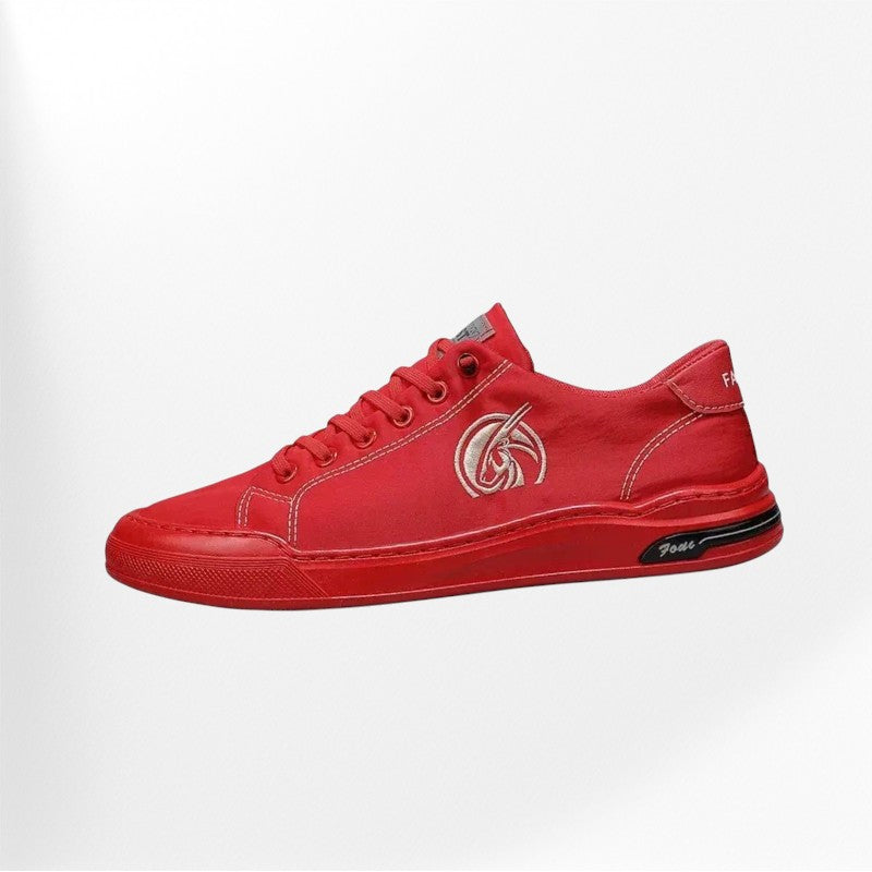 Basket homme rouge