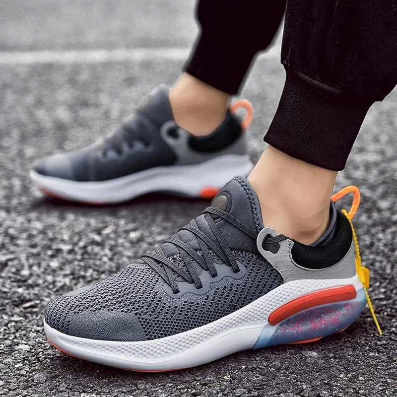 Basket Orthopédique Homme Et Femme Décontractée En Maille - Noir et rouge / 36