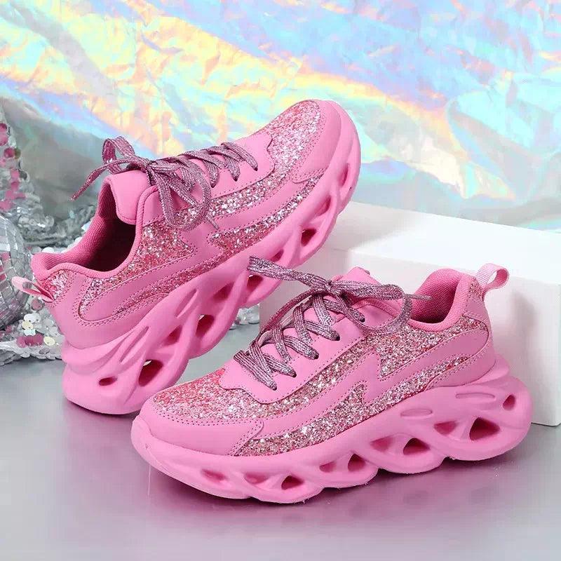 Basket rose pour femmes - Confort Orthopédique