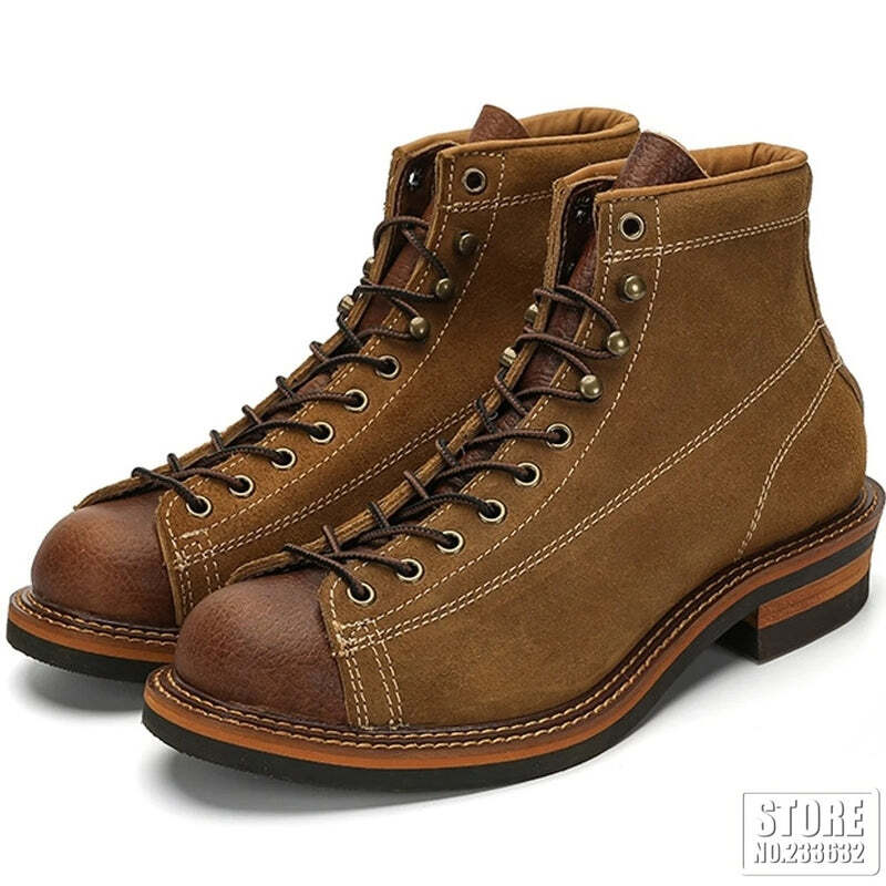 Bottines en cuir marron pour homme au style moderne - 39 / Sienna