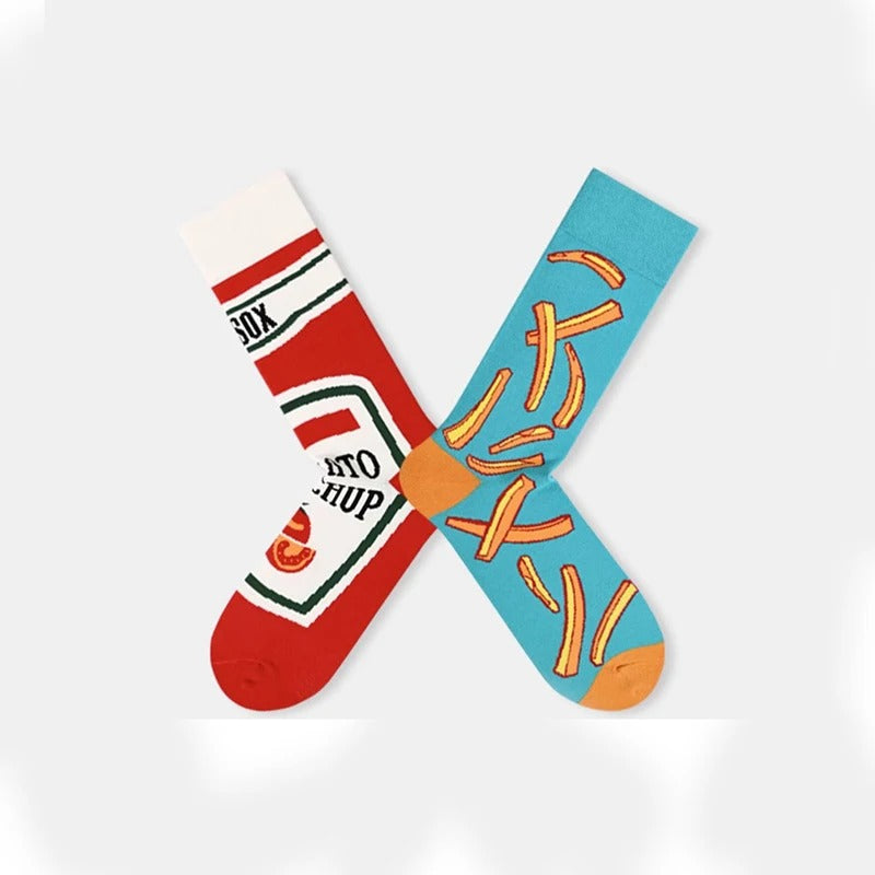 Chaussette humour homme - 40 / Rouge