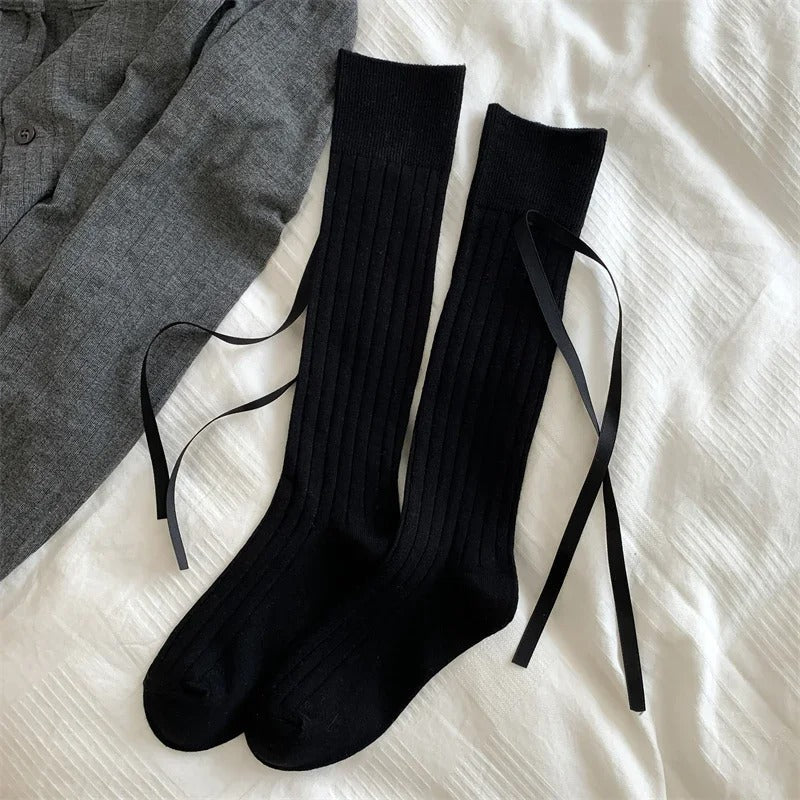 Chaussettes montantes elegantes - 36 / Argent