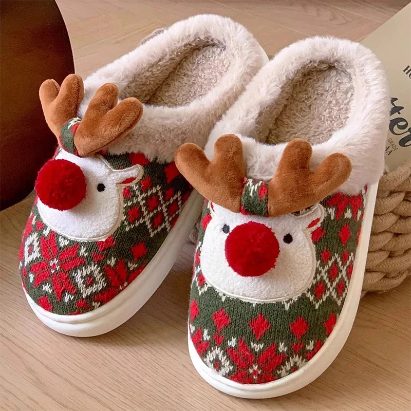 chausson renne de noel - 38 / Green
