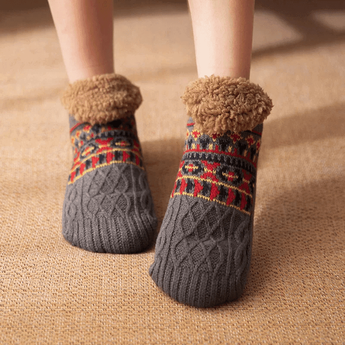 CHAUSSONS ORTHOPÉDIQUES FEMME AVEC DÉCORATION