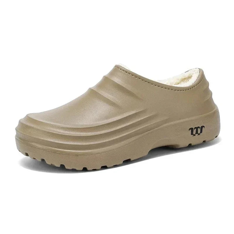 Chaussons Orthopédique Imperméables à Plateforme pour Hommes - Beige / 44