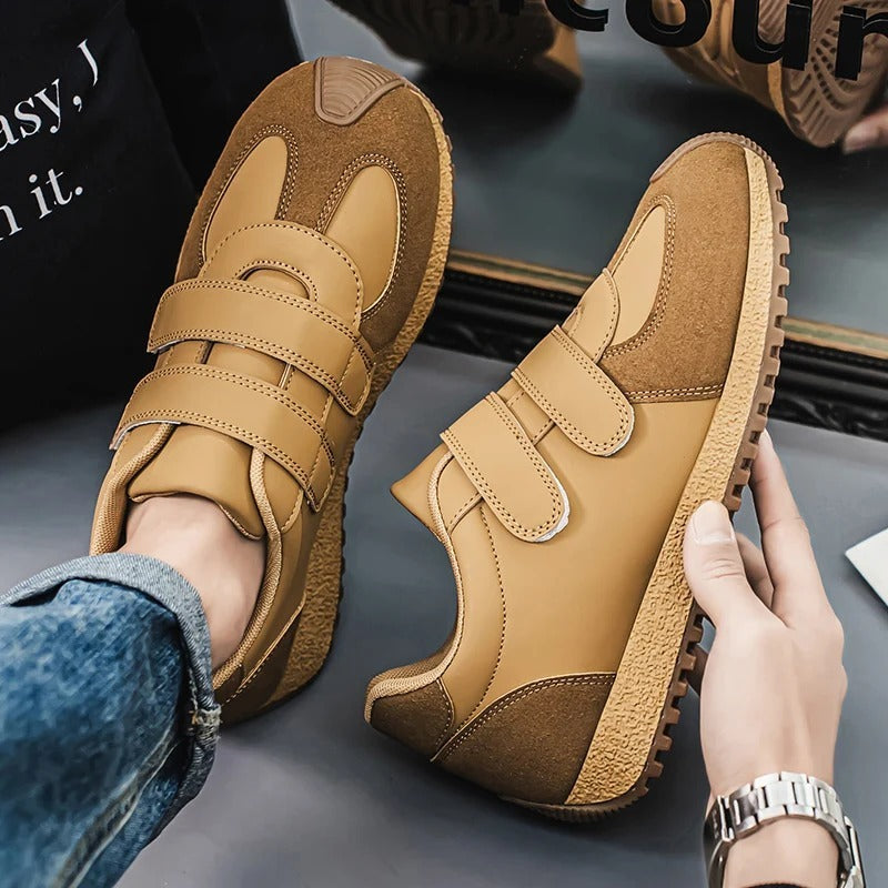 Chaussures à scratch pour personnes âgées - 41 / Chocolate