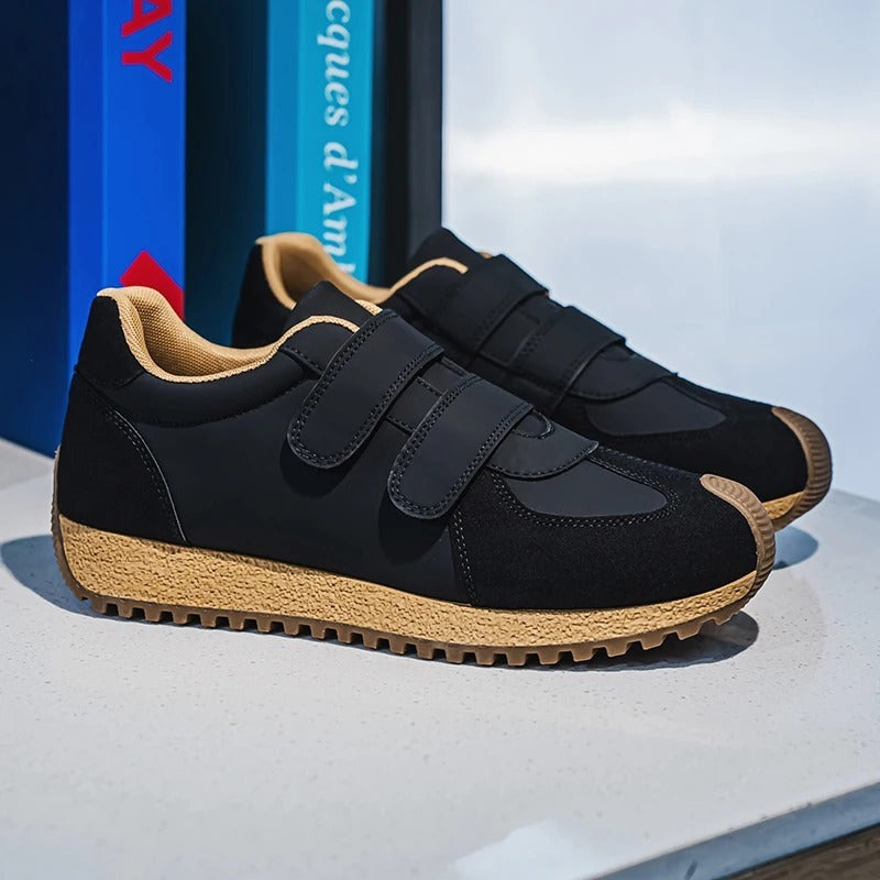 Chaussures à scratch pour personnes âgées - 41 / Chocolate