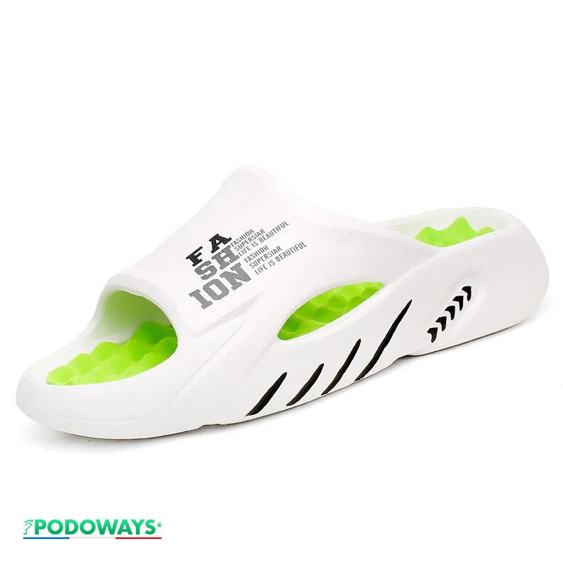 Claquette orthopédique homme à mémoire de forme - 42 / Blanc