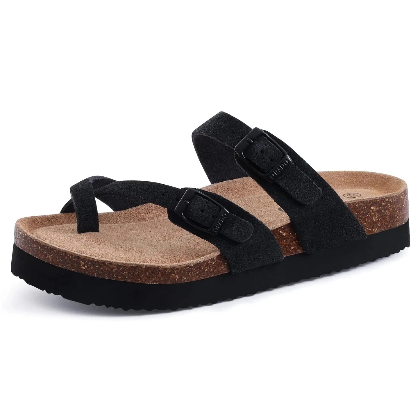Claquette Orthopédique Femme avec Double Lanière - Beige / 43