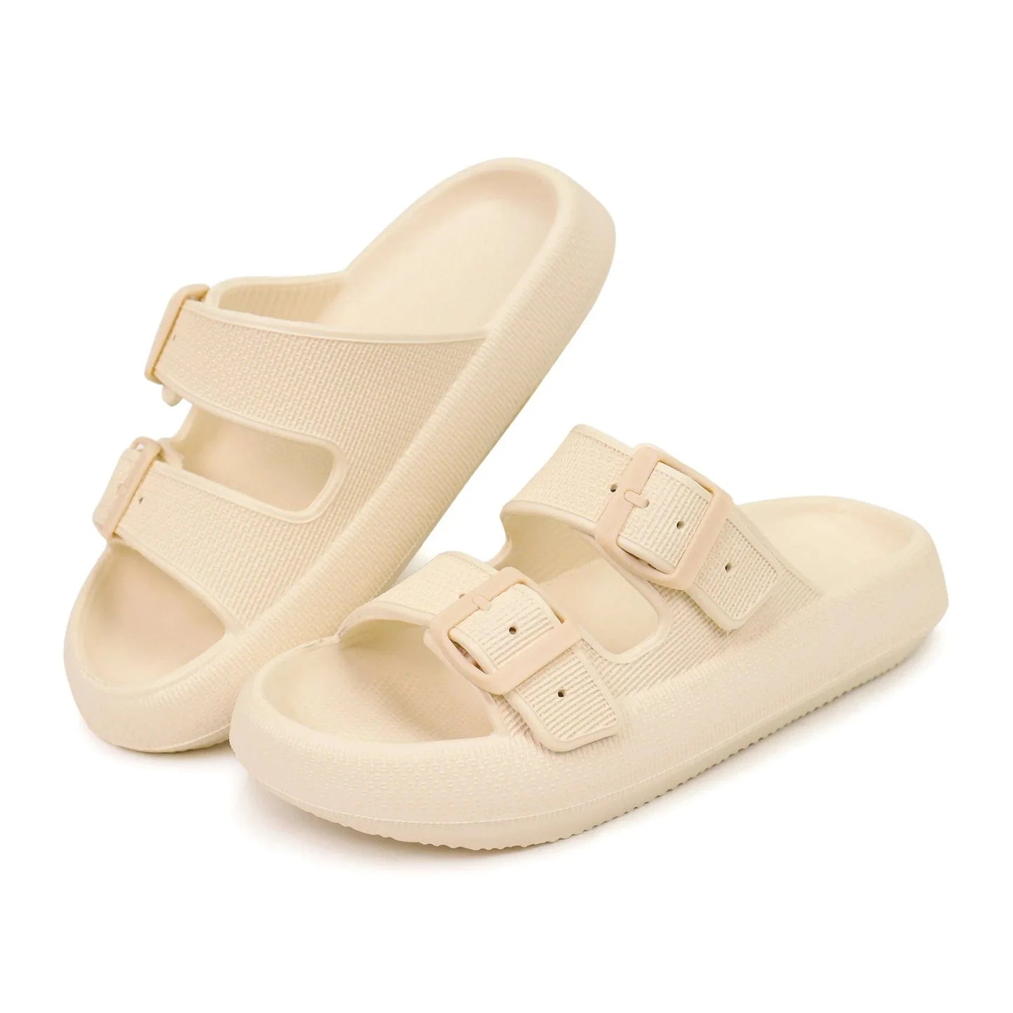 Claquette Orthopédique Femme Confortable et Fonctionnelle - Blanc cassé / 39-40 (25 cm)