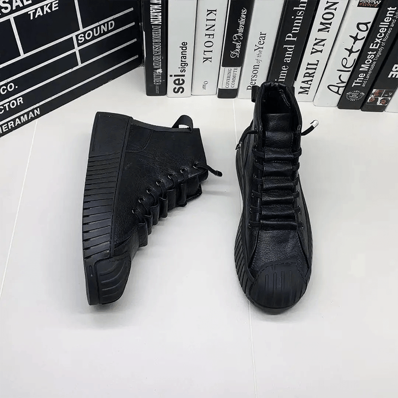 Chaussure haute en cuir Confort Orthopédique