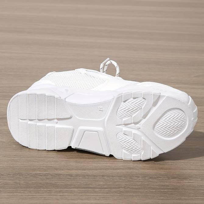Chaussures orthopédiques femme Blanches Épaisses - Niora - Confort Orthopédique
