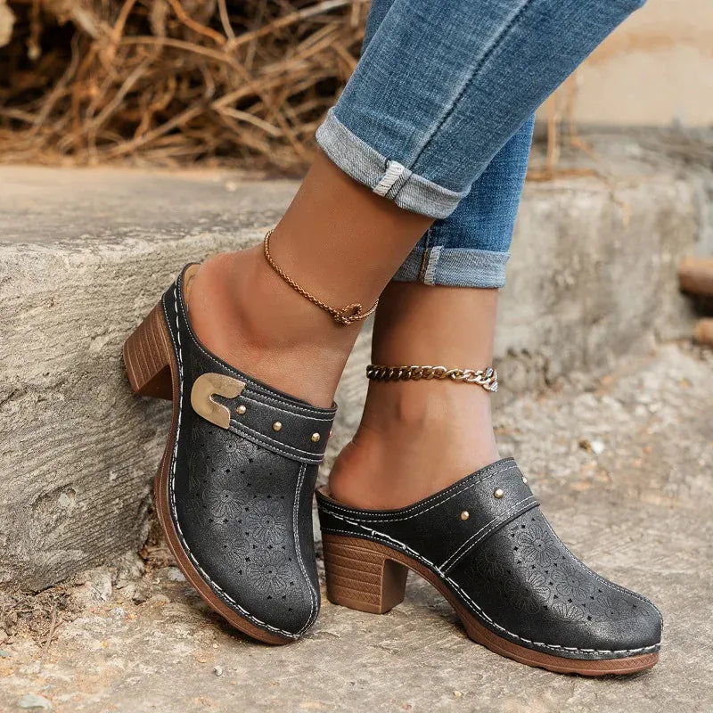 Sandale Orthopédique Élégante à Talon Compensé pour Femme - 39