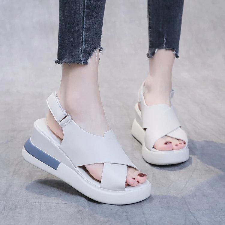 Sandales orthopédique femme Sangle boucle Confort Orthopédique