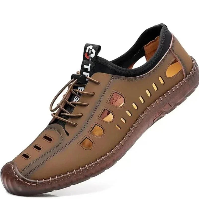 Sandales cuir homme fermées - 41 / Black