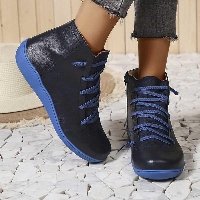 Chaussures à cheville Orthopédiques et rétro pour femmes - Meva - Confort Orthopédique