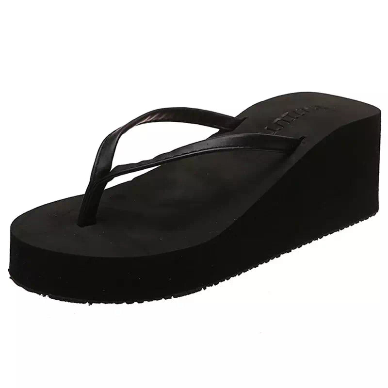 Tong orthopedique femme semelle epaisse - 39 / Black