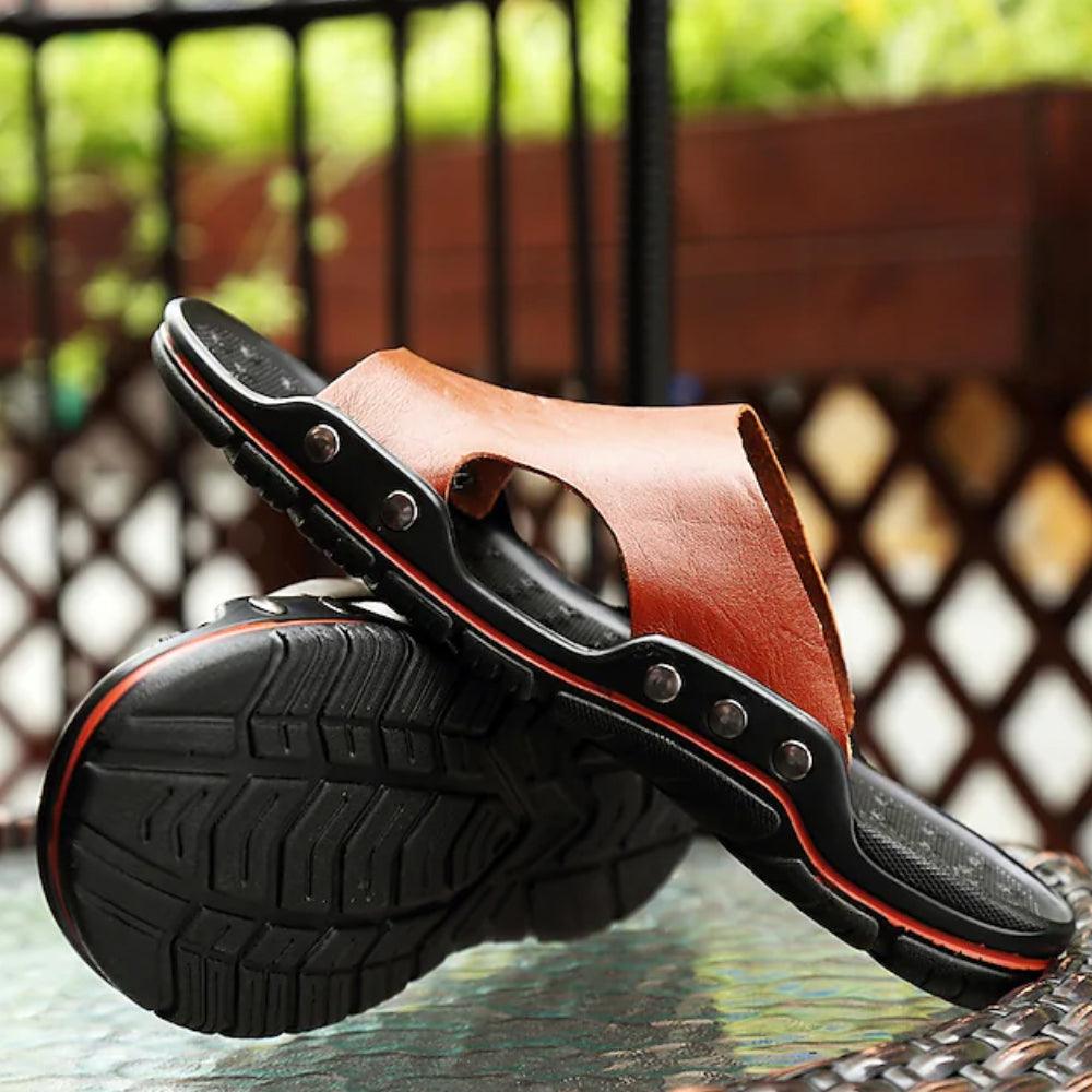 Sandales Homme à rivet Confort Orthopédique