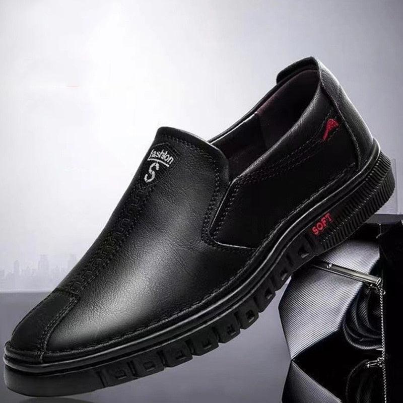 Chaussures en cuir décontractées pour homme - Shock - Confort Orthopédique