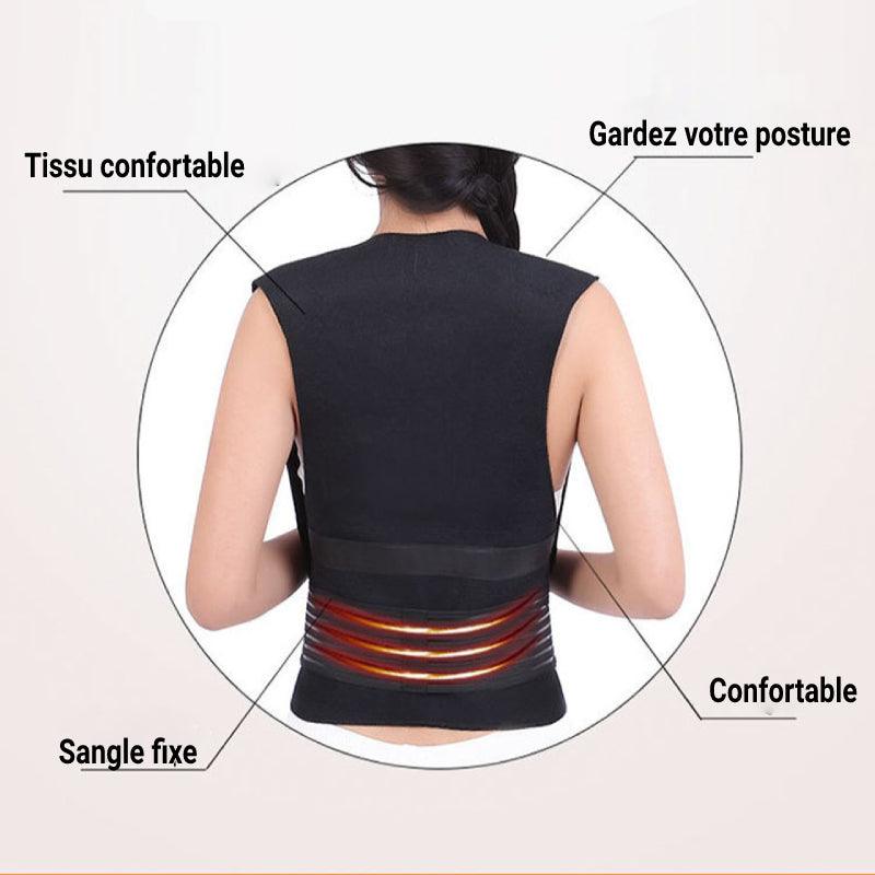 Correcteur de Posture Magnétique Chaufant Confort Orthopédique