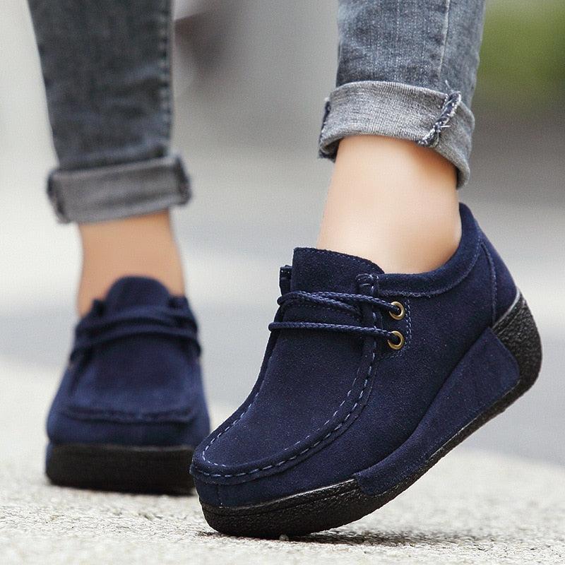 Chaussures orthopédiques à plate-forme de couture pour femmes - Coussy Chaussures orthopédiques à plate-forme de couture pour femmes - Coussy