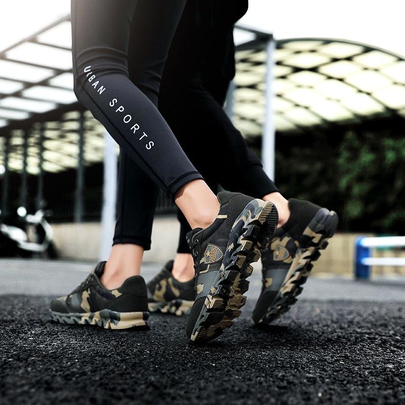 Chaussures de course à larmé Camouflage unisexe Confort Orthopédique