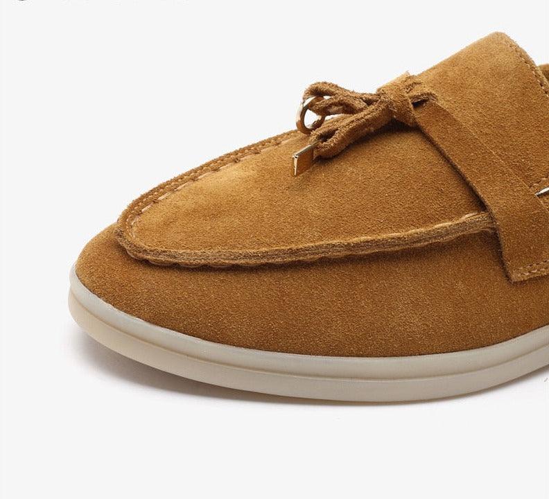 Mocassin Ortho Basse En Daim - Smile Circle Confort Orthopédique