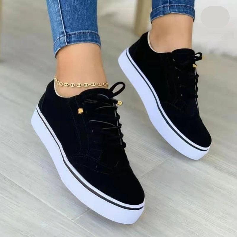 Chaussures orthopédiques plates stylées pour femmes Confort Orthopédique