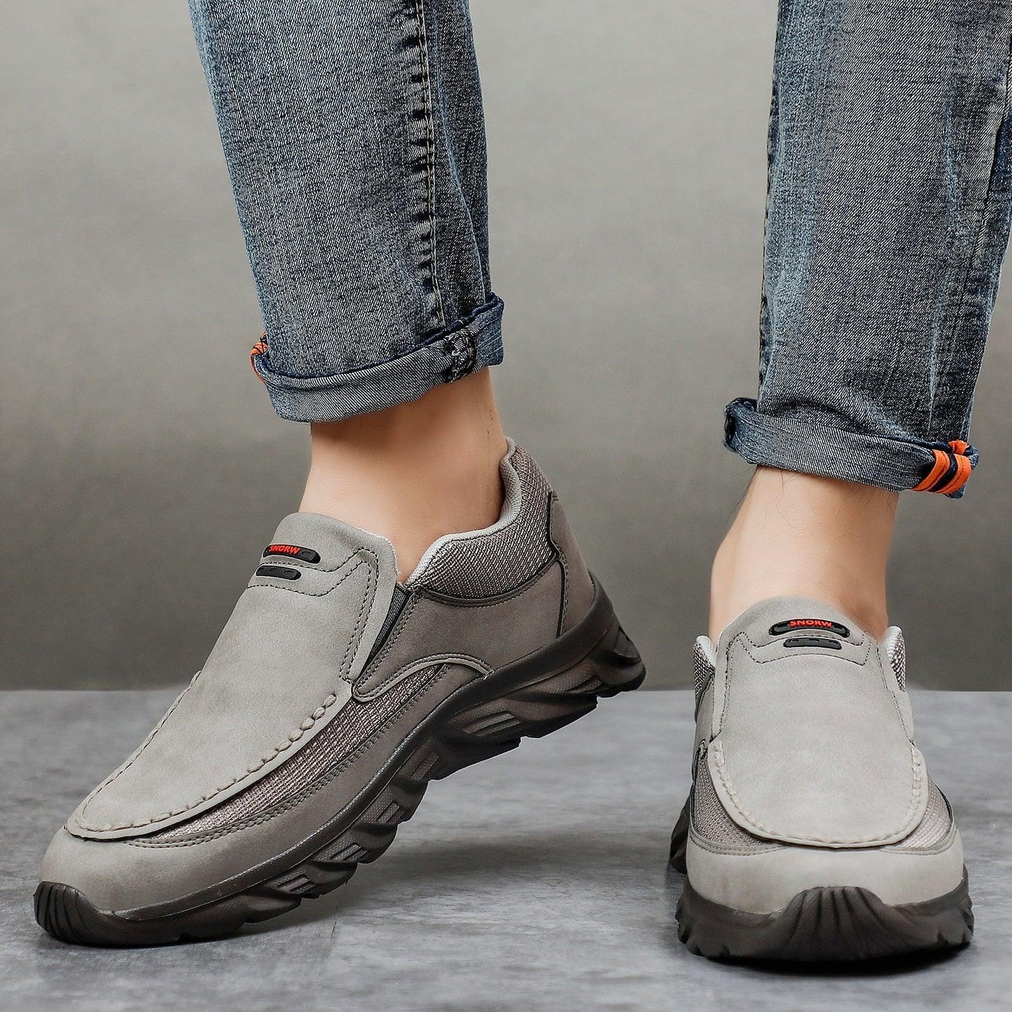 Chaussures en cuir décontractées pour hommes - airdas - Confort Orthopédique